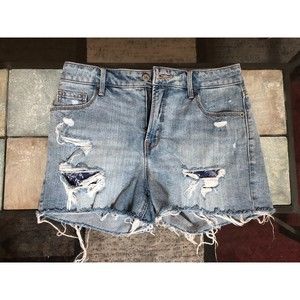 Old Navy Distressed High Waist Secret Slim Denim Jean Shorts
